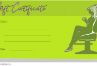 Blank Hair Salon Gift Certificate Template Printable 2 | Gift pertaining to New Hair Salon Gift Certificate Templates