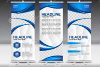Blue Roll Up Banner Template,Banner Design,Advertisement Stock Vector with Honor Roll Certificate Template Free 7 Ideas