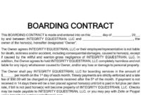Boarding Contract.pdf | Dochub inside Simple Veterinary Employment Contract Template