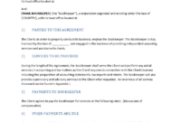 Bookkeeping Agreement Template — Db-Excel with regard to Bookkeeping Service Contract Template