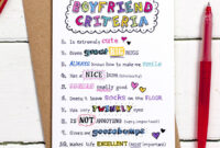 Boyfriend Criteria Cardeskimo Kiss Designs | Notonthehighstreet regarding Simple Certificate For Best Boyfriend 7 Sweetest Ideas