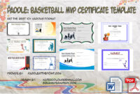 Amazing Basketball Mvp Certificate Template