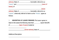 Amazing Office Rent Contract Template
