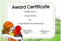 Browse Our Sample Of Sport Award Certificate Template | Funny Awards for Free Basketball Gift Certificate Templates