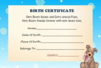Build A Bear Birth Certificate Maker – Carlynstudio within Build A Bear Birth Certificate Template