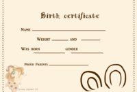 Build A Bear Birth Certificate Template Blank Inspirational Birth with regard to Amazing Build A Bear Birth Certificate Template