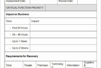 Business Impact Analysis Template Unique Free 6 Business Impact with regard to Cost Impact Analysis Template