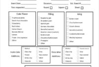 Cake Order Form And Rules - Yahoo Image Search Results | Cake Order with regard to New Cake Contract Template