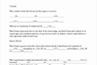 Car Deposit Contract Template New Car Rental Agreement - 11 Free Word for Amazing Car Deposit Contract Template