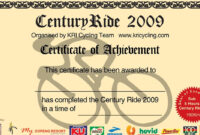 Century Ride Malaysia: Certificate For Finisher pertaining to Simple Finisher Certificate Template