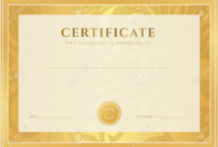 Certificate Diploma Of Completion Template Background Gold For Scroll for Free Scroll Certificate Templates