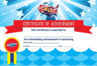 Certificate Of Achievement In Swimming Pdf Format E Inside Free regarding Free Swimming Certificate Templates