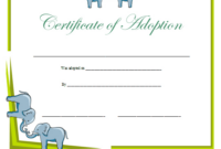 Certificate Of Adoption Printable Certificate for Fantastic Child Adoption Certificate Template Editable