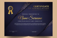 Certificate Of Appreciation Design Template With Modern Elements with Free Anniversary Certificate Template Free