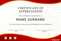 Certificate Of Appreciation For Employees Editable Templates | Free with Fresh Employee Anniversary Certificate Template