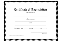 Certificate Of Appreciation Template Download Printable Pdf in New Free Certificate Of Appreciation Template Downloads