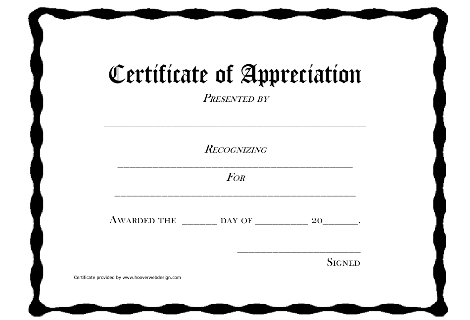 Certificate Of Appreciation Template Download Printable Pdf In New Free ...