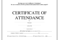 Certificate Of Attendance Template Word Free – Calep Throughout Perfect for Free Attendance Certificate Template Word