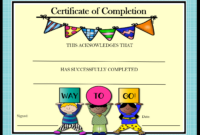 Certificate Of Completion | 7 Designs | Preschool | Kindergarten throughout Printable Kindergarten Diploma Certificate