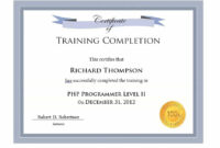 Certificate-Of-Completion-Template-Blue-Border-Editable-Msword-Document in Free Certification Of Completion Template