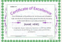 Certificate Of Excellence Template For Ms Word Download At Http throughout Fantastic Winner Certificate Template Free 12 Designs