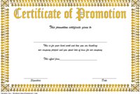 Certificate Of Job Promotion Template Free 5 | Job Promotion, Templates regarding Free Grade Promotion Certificate Template Printable