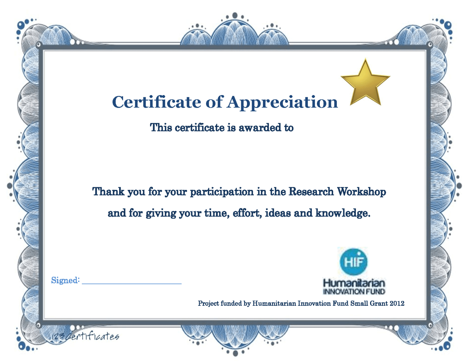 Certificate Of Participation In Workshop Template throughout Fascinating Free Templates For Certificates Of Participation