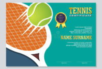 Certificate Of Participation Template In Silver Border Stock Vector intended for Tennis Achievement Certificate Templates
