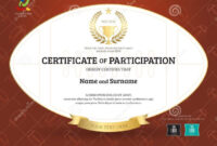 Certificate Of Participation Template In Sport Theme With Rugby For regarding Rugby League Certificate Templates