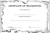 Certificate Of Recognition Template Word Free (10+ Concepts) inside Certificate Of Kindness Template Editable Free