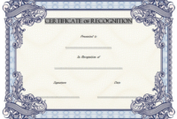 Certificate Of Recognition Template Word Free 2 | Certificate Of pertaining to Amazing Recognition Certificate Editable