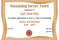 Certificate Of Years Of Service Template - Printable-Word-Doc-5-Year with Simple Employee Certificate Of Service Template