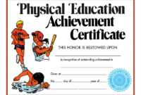 Certificate Physical Education 30Pk | Ebay inside Amazing Pe Certificate Templates