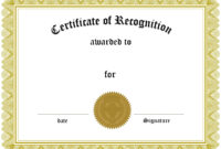 Certificate Printable - Certificates Templates Free for Simple Honor Certificate Template Word 7 Designs Free