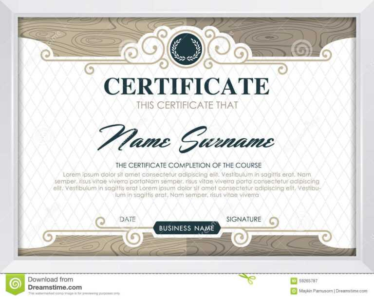 Certificate Stock Vector. Illustration Of Antique, Award Within throughout Qualification Certificate Template