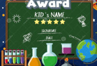 Certificate Template For Science Award With Many Equipments In pertaining to Science Award Certificate Templates