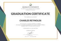 Awesome Graduation Certificate Template Word