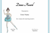 Certificate Templates: October 2016 intended for New Dance Award Certificate Template