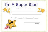 Certificates For Kids – 2 Free Templates In Pdf, Word, Excel Download inside Simple Star Performer Certificate Templates