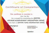 Certificates Of Completion Templates For Microsoft Word | Microsoft with Fascinating Certificate Of Completion Template Word