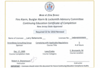 Ceu Certificates Template Elegant Continuing Education Certificate with regard to Continuing Education Certificate Template