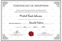 Child Adoption Certificate Template New 006 Adoption Certificate pertaining to Child Adoption Certificate Template