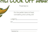 Chili Cook Off Certificate Template 3 | Paddle Certificate throughout Awesome Chili Cook Off Award Certificate Template Free