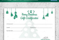 Christmas Gift Certificate Templates - 21+ Psd Format Download | Free intended for Amazing Christmas Gift Certificate Template Free Download