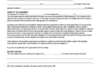 College Roommate Contract Template Awesome Termination Of Roommate intended for College Roommate Contract Template