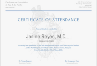Conference Certificate Of Attendance Template 2 - Best Templates Ideas with Certificate Of Attendance Conference Template
