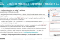 Conflict Minerals Reporting Template (6) | Professional Templates for Conflict Minerals Policy Statement Template
