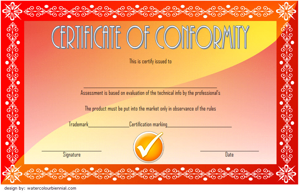 Conformity Certificate Template: 7+ Official Documents Free regarding Awesome Worlds Best Mom Certificate Printable 9 Meaningful Ideas