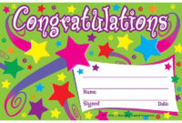 Congratulations Awards 25Pk | School Award Certificates, Teacher regarding Fresh Congratulations Certificate Templates