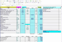 Construction Job Costingreadsheet Free Luxury Cost Tracking Tracker intended for Construction Cost Sheet Template